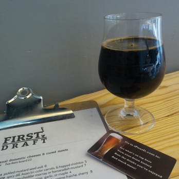 First Draft Taproom & Kitchen - Mint chocolate stout! - Bars Near Me - Denver, Colorado