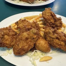 Fried Oyster 6 Oysters Combo Platter