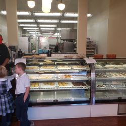 The College Cafe - Nice view when you walk in of all their tasty treats