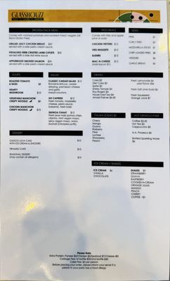 Menu photo 2 Glasshouzz Livermore, CA Menu photo 2 Glasshouzz Livermore, CA