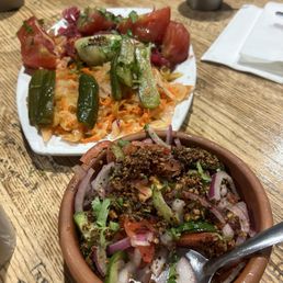 Pickled plate and salad Pickled plate and salad