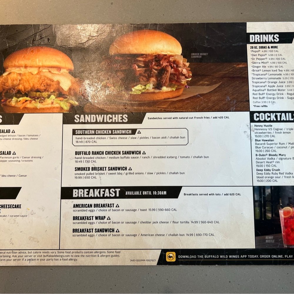 Buffalo Wild Wings - 7/9/22 - Menu - American Near Me - Jamaica, New York Buffalo Wild Wings - 7/9/22 - Menu - American Near Me - Jamaica, New York