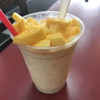 Raspados Solaris - Coconut raspado with fresh chunks of mango. - Desserts Near Me - Phoenix, Arizona Raspados Solaris - Coconut raspado with fresh chunks of mango. - Desserts Near Me - Phoenix, Arizona