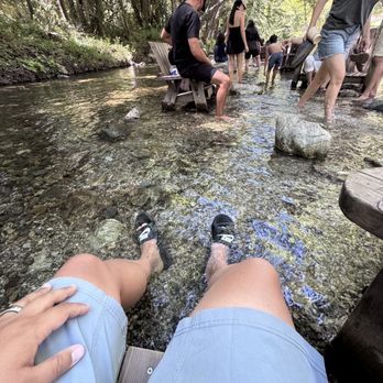 Big Sur River Inn - Just chillin in a chair on a river - Hotels Near Me - Big Sur, California