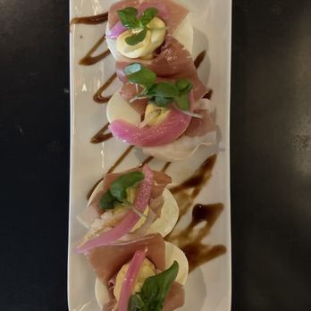 Tuscan Table - Prosciutto wrapped Deviled Eggs - Italian Near Me - South Portland, Maine