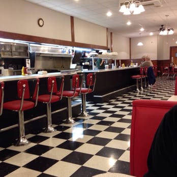 The Parlor House - a diner with red chairs and a checkered floor - American Near Me - Waynesboro, Pennsylvania The Parlor House - a diner with red chairs and a checkered floor - American Near Me - Waynesboro, Pennsylvania