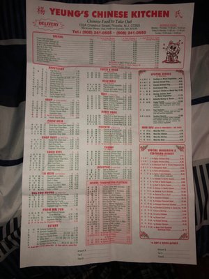 Menu photo 1 Yeung's Chinese Kitchen Roselle, NJ Menu photo 1 Yeung's Chinese Kitchen Roselle, NJ