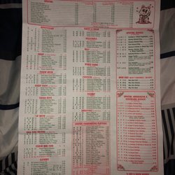 Yeung's Chinese Kitchen - Menu