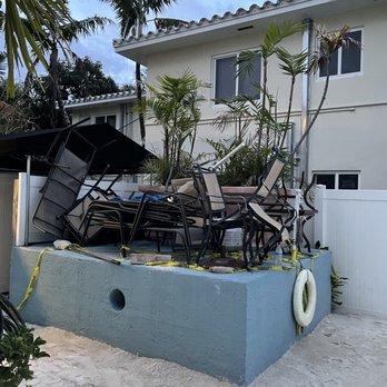 ValGal Vacation Rentals - The pool deck chairs inaccessible - Vacation Rentals Near Me - Dania Beach, Florida
