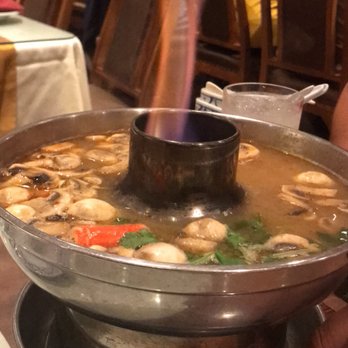 President Thai - Tom yum soup with seafood - Thai Near Me - Pasadena, California