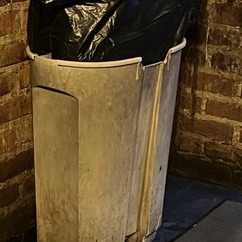 Rustic Tavern - a trash can in a corner - Seafood Near Me - Carlisle, Pennsylvania