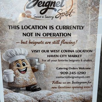 Beignet Spot - Information on business operations. - Coffee & Tea Near Me - Riverside, California Beignet Spot - Information on business operations. - Coffee & Tea Near Me - Riverside, California
