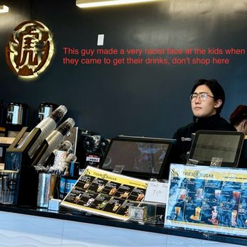 Tiger Sugar - I don't understand why this guy has such a grumpy attitude and rude words, differentiating between children - Bubble Tea Near Me - Newark, Delaware Tiger Sugar - I don't understand why this guy has such a grumpy attitude and rude words, differentiating between children - Bubble Tea Near Me - Newark, Delaware