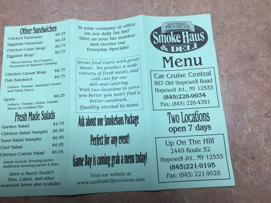 Menu photo 5 The Smoke Hause Hopewell Junction, NY