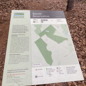 Barett Reservation - sign - Hiking Near Me - Middleton, Massachusetts