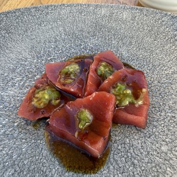 Ken Sushi Workshop - Blue fin tuna, pickled wasabi, mustard seed - Japanese Near Me - San Diego, California