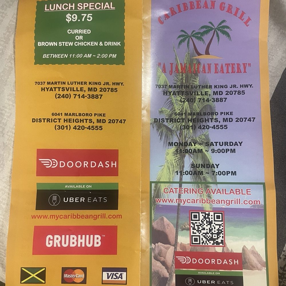 Caribbean Grill - Menu - Caribbean Near Me - District Heights, Maryland Caribbean Grill - Menu - Caribbean Near Me - District Heights, Maryland