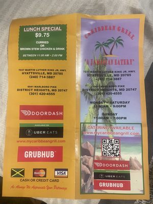Menu photo 2 Caribbean Grill District Heights, MD Menu photo 2 Caribbean Grill District Heights, MD