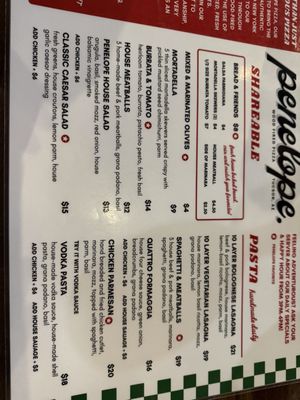 Menu photo 1 Penelope Tucson, AZ