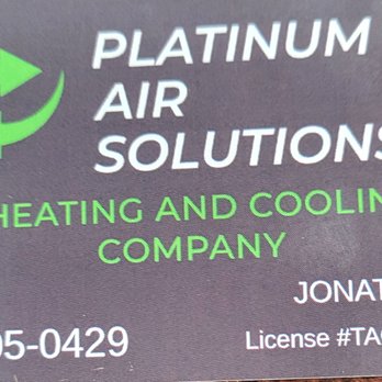 Platinum Air Solutions - AWESOME SERVICE for HEATING & A/C SERVICE......... Gave 5 STAR RATING to Jonathon! He didn't even charge me for a service call! - Heating & Air Conditioning/HVAC Near Me