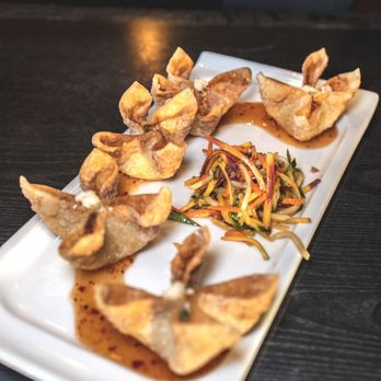 Starfish - Crab Wontons. - Asian Fusion Near Me - Laguna Beach, California Starfish - Crab Wontons. - Asian Fusion Near Me - Laguna Beach, California