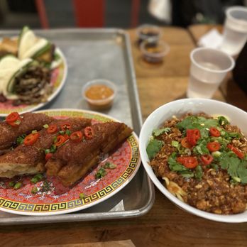Nom Wah Nolita - Shrimp cruller and egg Sloppy Joe Noodles - Dim Sum Near Me - New York, New York Nom Wah Nolita - Shrimp cruller and egg Sloppy Joe Noodles - Dim Sum Near Me - New York, New York
