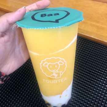 Fourtea - Mango Hurricane w boba - Coffee & Tea Near Me - Orange, California Fourtea - Mango Hurricane w boba - Coffee & Tea Near Me - Orange, California