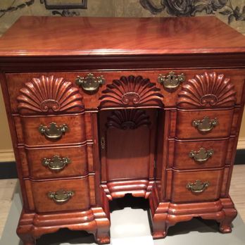 Adams Appraisal - American carved Mahogany knee hole desk - Appraisal Services Near Me