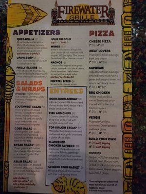 Menu photo 1 Firewater Grille Omaha, NE Menu photo 1 Firewater Grille Omaha, NE