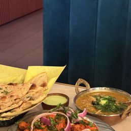 Chicken 65 Darkah Daal Garlic Naan