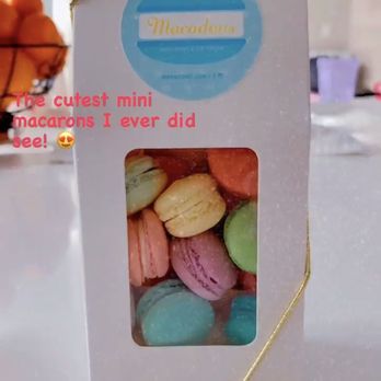 Macadons - Rainbow minis sampler. Comes with 20 traditional flavors. - Macarons Near Me - Renton, Washington Macadons - Rainbow minis sampler. Comes with 20 traditional flavors. - Macarons Near Me - Renton, Washington