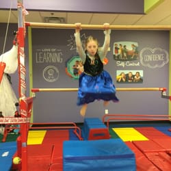The Little Gym of Fayetteville - The high bar that they have in the gym