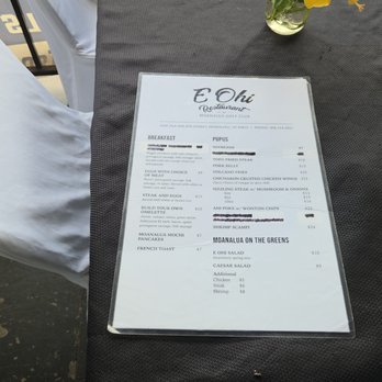 E Ohi Restaurant - Menu - Breakfast & Brunch Near Me - Honolulu, Hawaii