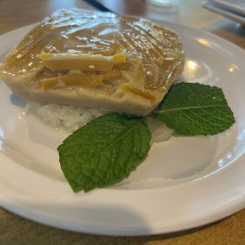 The Padaek - Omg this was my favorite! Pumpkin sticky rice dessert, I want more! - Laotian Near Me - Irving, Texas