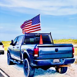 Gulf Island National Seashore - "Flags Out pirate'cola style" Pensacola beachside.