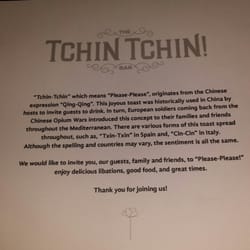 The Tchin Tchin Bar