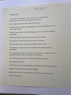 Menu photo 2 Mon Mignon Girona, GI