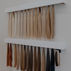 Tiffany Scott Salon - Our in house extensions: Keratin, Wefts, Clip-ins & Tape-ins