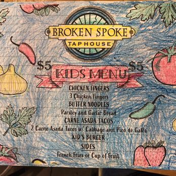 Broken Spoke Taphouse - Kids menu - Gastropubs Near Me - Las Cruces, New Mexico Broken Spoke Taphouse - Kids menu - Gastropubs Near Me - Las Cruces, New Mexico