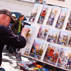 AmericanConcierge - Artists in Montmartre. See for yourself on one of our private tours.