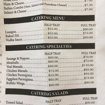 Laby's Pizzeria - Catering and cold wedge menu - Pizza Near Me - Fishkill, New York