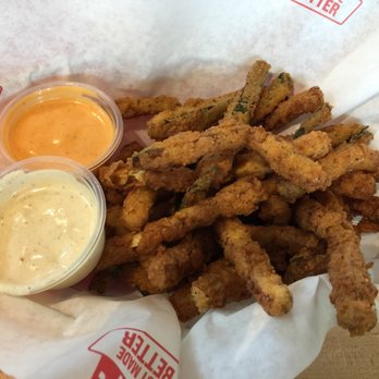 PDQ Ft. Myers: Gulf Coast Town Center - Zucchini Fries with a vast selection of dipping sauces - Sandwiches Near Me - Fort Myers, Florida PDQ Ft. Myers: Gulf Coast Town Center - Zucchini Fries with a vast selection of dipping sauces - Sandwiches Near Me - Fort Myers, Florida