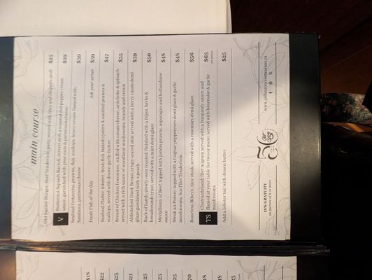 Menu photo 2 Old Surrey Restaurant Surrey, BC