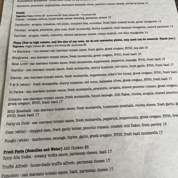 Thompson and Bleecker - Menu July 2022 - Pizza Near Me - Ithaca, New York