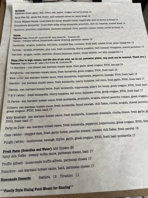 Menu photo 4 Thompson and Bleecker Ithaca, NY