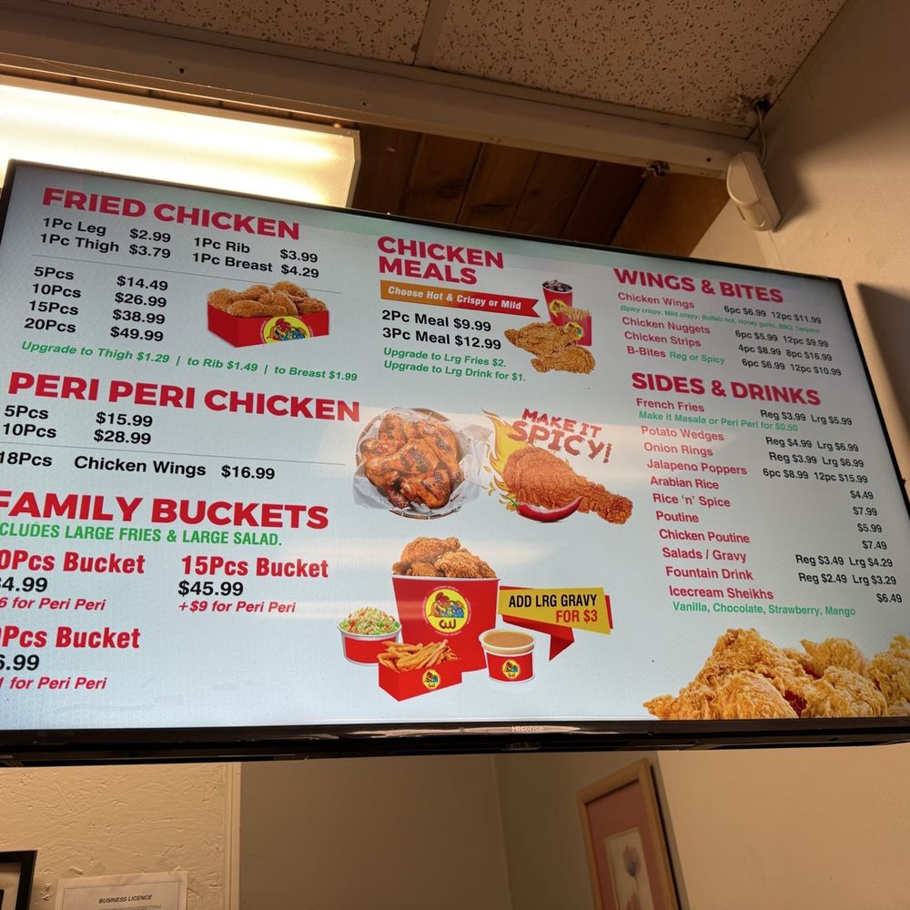 Chicken World - Menu board - Fast Food Near Me - Victoria, British Columbia Chicken World - Menu board - Fast Food Near Me - Victoria, British Columbia