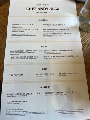 Menu photo 3 Abernethy's Los Angeles, CA
