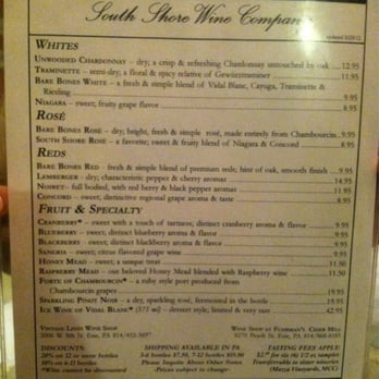 South Shore Wine - Wineries Near Me - North East, Pennsylvania South Shore Wine - Wineries Near Me - North East, Pennsylvania