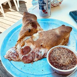 Pepperoni Grill - The "Double Double Stromboli".