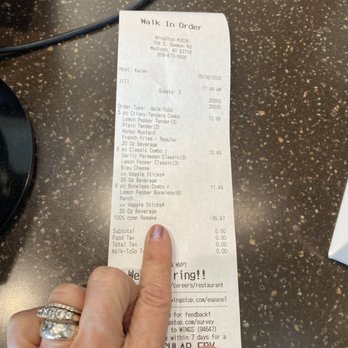 Wingstop - How Karen totallyhelped us by remaking an order that went in as 12am instead of Noon - whew a total lifesaver she is!!! - Chicken Wings Near Me - Madison, Wisconsin Wingstop - How Karen totallyhelped us by remaking an order that went in as 12am instead of Noon - whew a total lifesaver she is!!! - Chicken Wings Near Me - Madison, Wisconsin